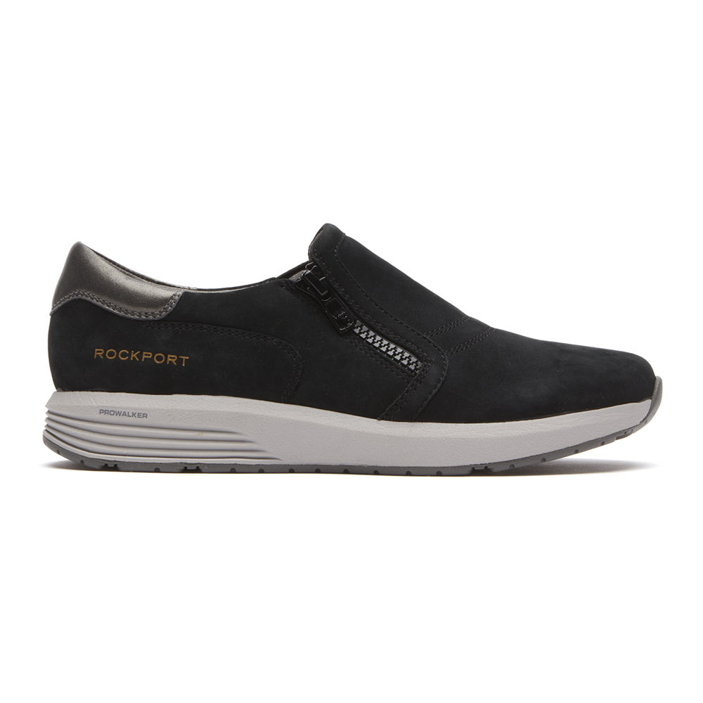 Rockport Singapore Womens Sneakers - Trustride ProWalker Slip-On Black - ZG3659218